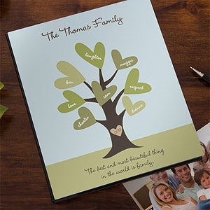 Personalized Family Photo Albums - Leaves of Love - 12872