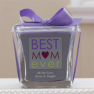Personalized Scented Candles - Best Mom Ever - 12885