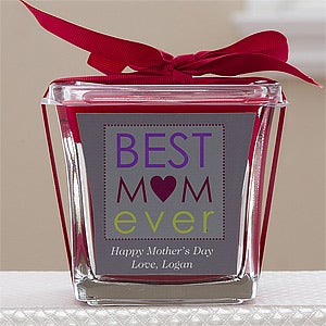 Personalized Scented Candles - Best Mom Ever - 12885