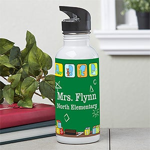 Personalized Teacher's Water Bottle - Little Learners - 12933