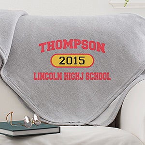 School Pride Personalized Sweatshirt Blankets - 12940