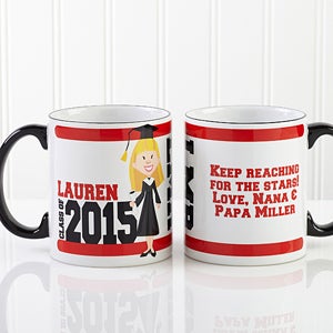 Personalized Graduation Coffee Mugs - Graduation Characters - 12954