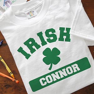 Personalized St Patrick's Day Kids Shirts - Irish Pride - 13008