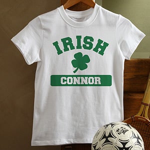 Personalized St Patrick's Day Kids Shirts - Irish Pride - 13008
