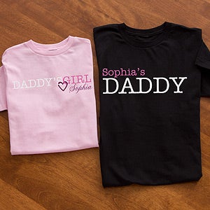 Personalized Father Daughter Apparel - Daddy & Daddy's Girl - 13080
