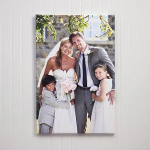 Custom Photo Canvas Print - Wedding Memories - 1316
