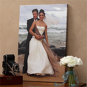 Custom Photo Canvas Print - Wedding Memories - 1316