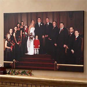 Custom Photo Canvas Print - Wedding Memories - 1316