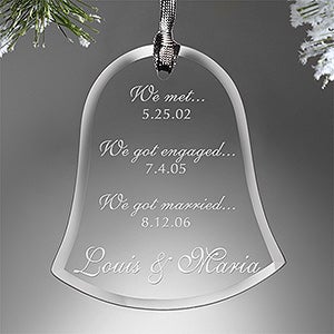 Special Dates Personalized Couples Ornament