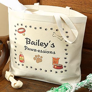 Personalized Dog Canvas Tote Bag - 1418