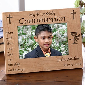Personalized First Communion Picture Frame - Blessed Sacrament - 1458