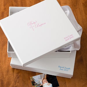 Personalized Baptism Keepsake Memory Box - 1482D