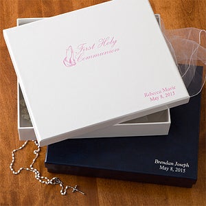 Personalized First Communion Memory Keepsake Box - 1485D