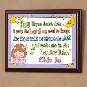 Personalized Bedtime Prayer Wall Plaque - 1561