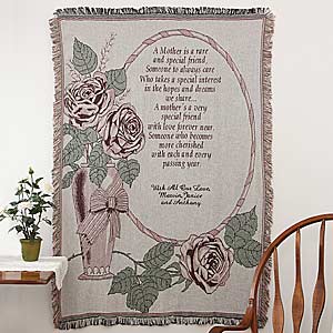 Personalized Mother's Day Afghan - My Mother, My Friend - 1589