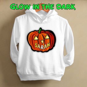 Personalized Kids and Baby Clothes - Glow In The Dark Pumpkin - 1662