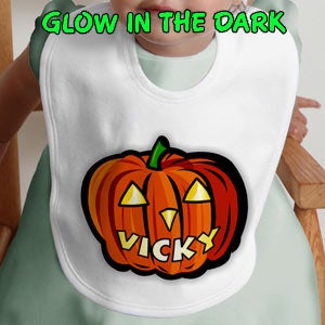 Personalized Kids and Baby Clothes - Glow In The Dark Pumpkin - 1662