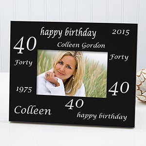 Personalized Birthday Photo Frame - Birthday Cheers Design - 1708