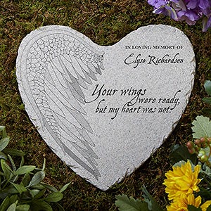 Sympathy Gifts - Heart Garden Stone