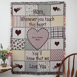 Personalized Grandmother or Mom Blanket - Her Special Touch Design - 1740D