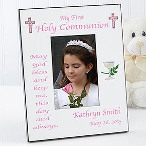 Personalized May God Bless Me First Communion Photo Frame - 1745