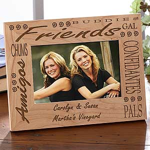 Engraved Wooden Friendship Picture Frame - 1944