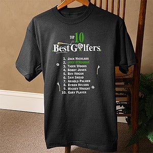 Personalized Top Ten Golfers Shirts and Accessories - 2120