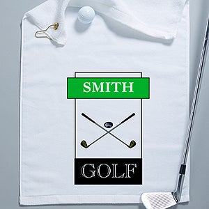 Personalized Golf Towel - You Name it Design - 2163