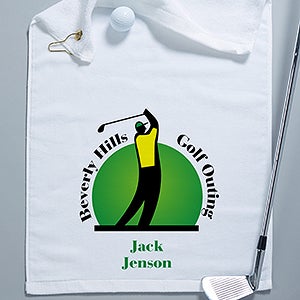 Custom Personalized Golf Towels - You Name it Design - 2164