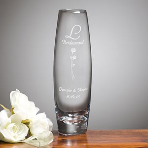 Wedding Memories Personalized Bud Vase - 2268