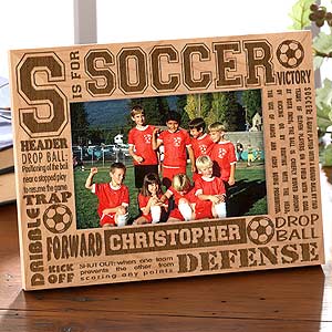 Picture Frames Quotes on Personalized Soccer Picture Frame 4x6 Photo 2440