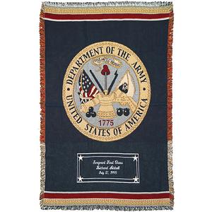 Military Emblem Personalized Blankets - 2507D
