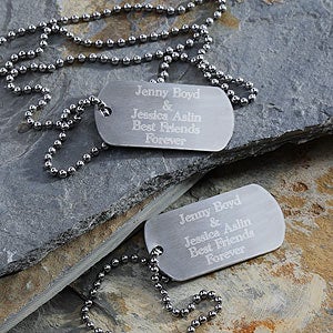 Kids Custom Personalized Dog Tag Set - 2513