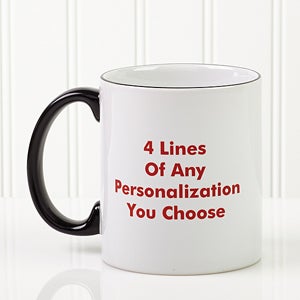 Personalized Ceramic and Travel Mugs - Printed With Your Message - 2514
