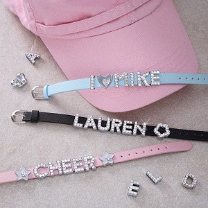 Personalized Rhinestone Charm Bracelet - 2529D