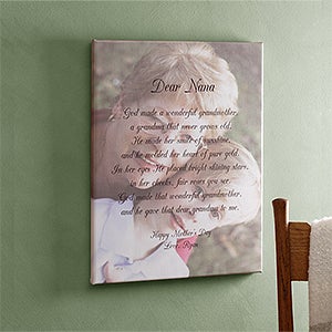 Custom Photo Canvas Art with Poems for Her - 2564