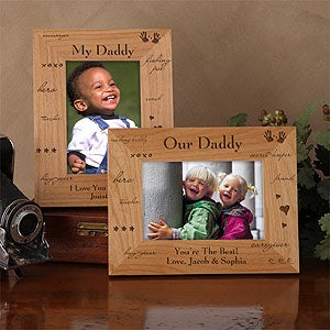Personalized Wood Photo Frame - Daddy Design - 2580