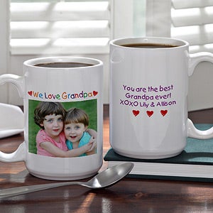 Personalized Photo Message Coffee Mugs - Loving Him Design - 2584