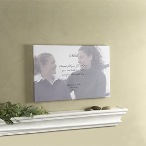 Personalized Photo & Poem Canvas Art Gifts for Friends - 2692