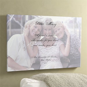 Personalized Photo & Poem Canvas Art Gifts for Friends - 2692