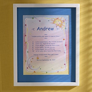 Personalized Name Meaning Print - Heaven Sent - 2952