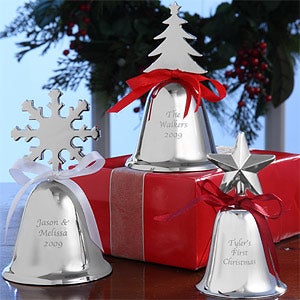 Silver Holiday Keepsake Bells