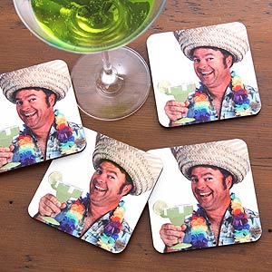 Personalized Photo Coaster Set - Let's Celebrate - 2986