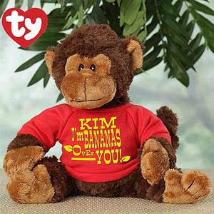 Personalized Plush Monkey Gift - Bananas Over You - 3139
