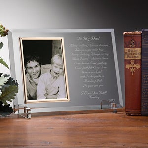 Engraved Glass Picture Frames - A Dad Like You Design - 3145
