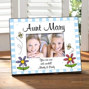 Custom Picture Frame - You Brighten Each Day Flower Design - 3166