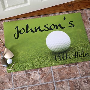 19th Hole© Personalized Golf Doormat - 3272
