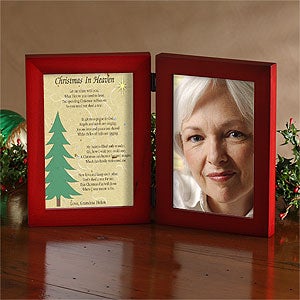 Personalized Christmas In Heaven Picture Frame and Poem - 3316