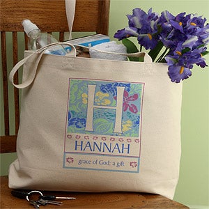 Name Meaning Personalized Tote Bag For Ladies - 3339