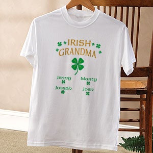 Four Leaf Clover Personalized Irish Pride Apparel - 3357